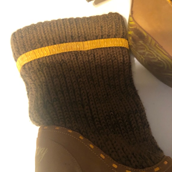 Woman’s Chunky fall unique Y2k wedge sweater sock style fleece pumps - Picture 7 of 10